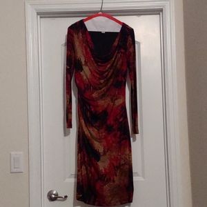 Multi-occasion cowl dress